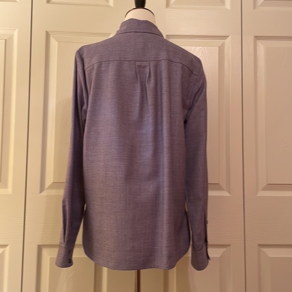 J. Crew wool blend button down shirt size 10 NWT - Picture 4 of 6